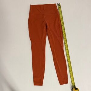Lululemon High-Waisted Orange Leggings